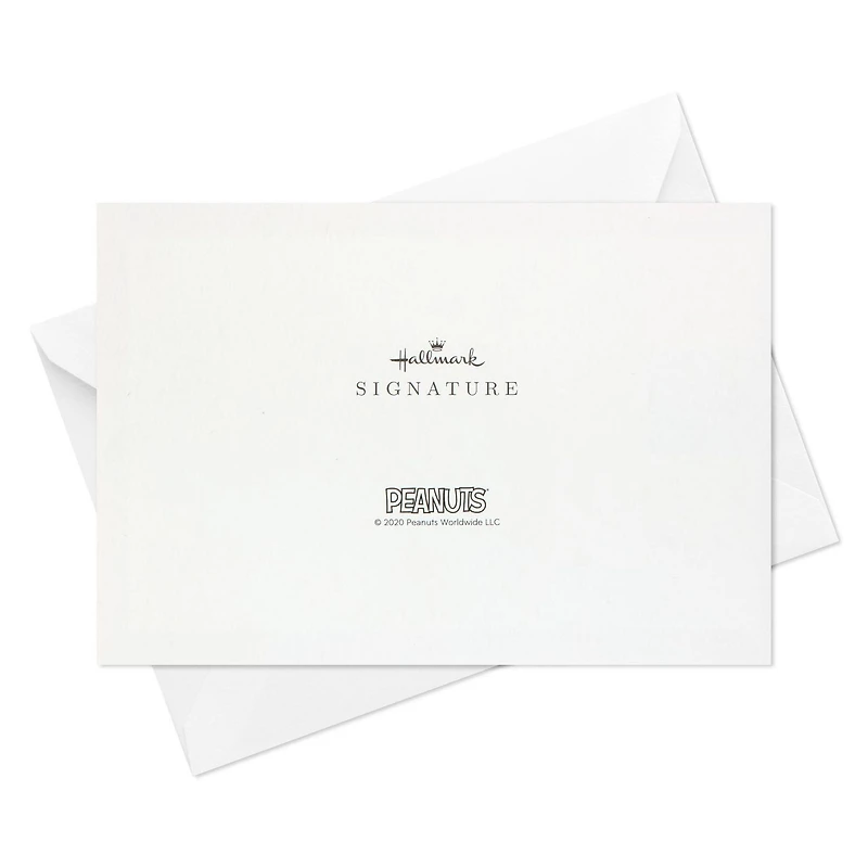 Carte en relief de Noël – Signature de Hallmark (Peanuts, niche de Snoopy)