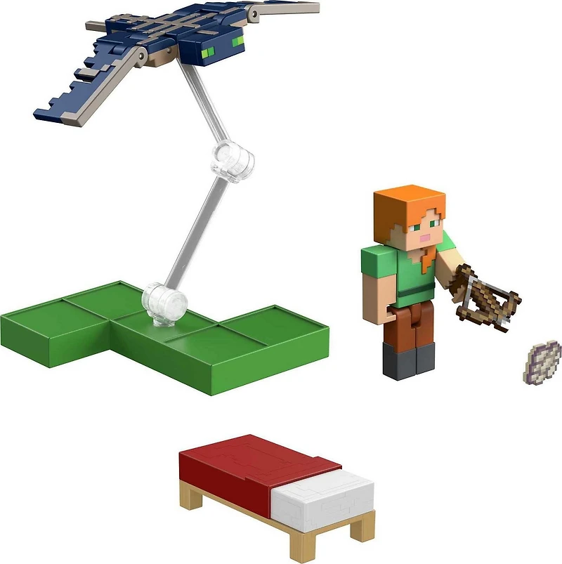 Minecraft Construction de bloc Assort. Coffrets de 2 figurines