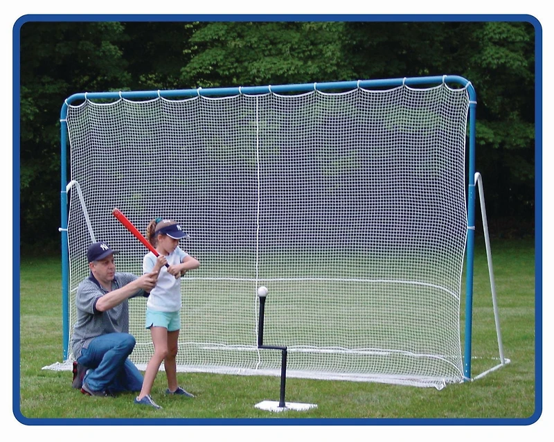 EZgoal 6 in 1 Multipurpose Folding Tilting Goal, Backstop (Baseball, Soccer, Lacrosse, Hockey, Tennis, Golf)
