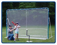 EZgoal 6 in 1 Multipurpose Folding Tilting Goal, Backstop (Baseball, Soccer, Lacrosse, Hockey, Tennis, Golf)