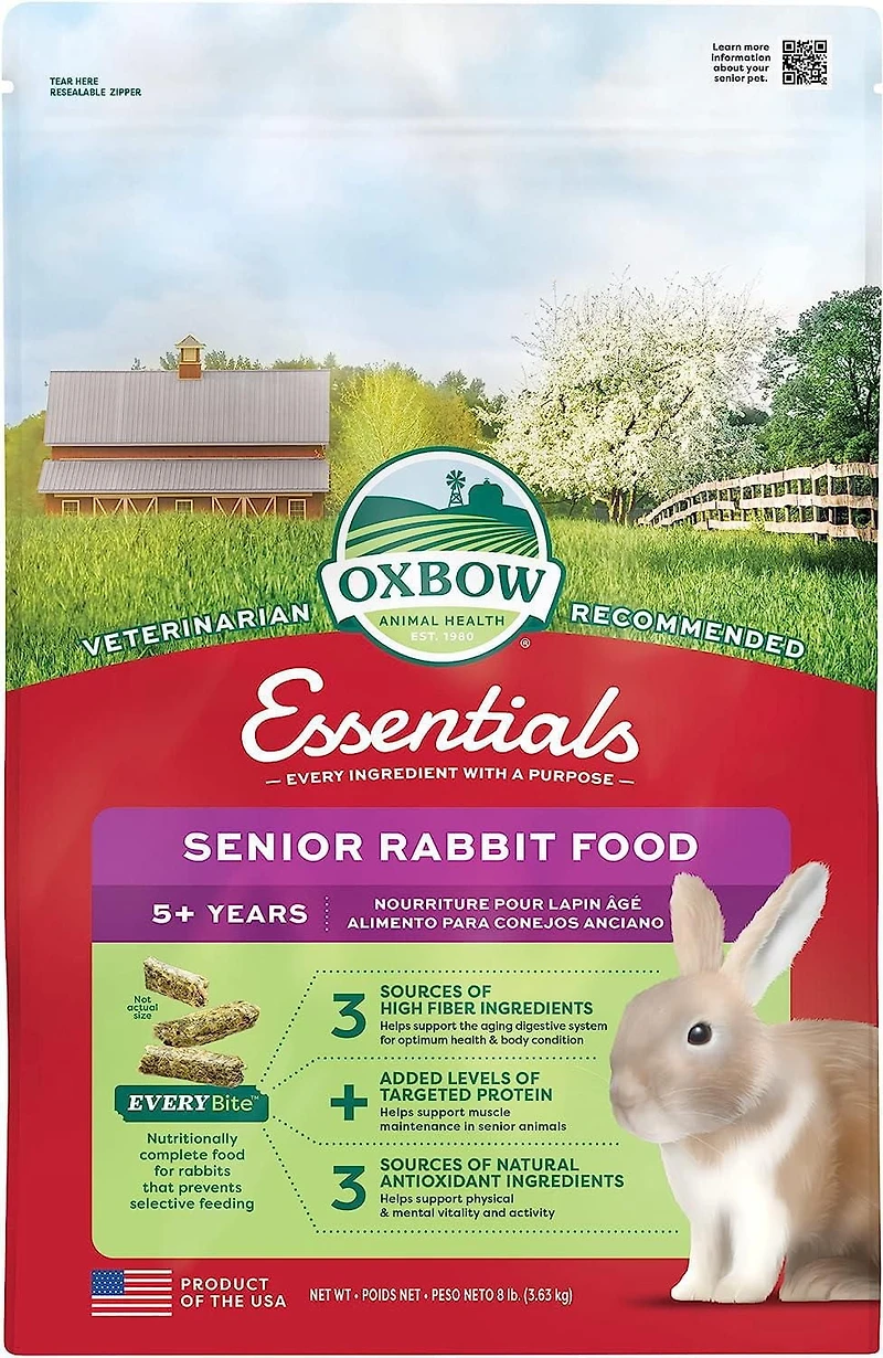 Nourriture pour lapin senior Oxbow Essentials