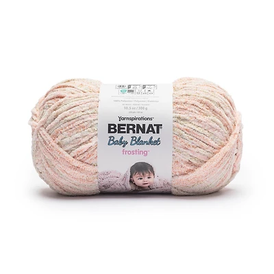 Bernat® Baby Blanket Frosting™ #6 Super Bulky Polyester Yarn, 10.5oz/300g 220 Yards, BABY BLANKET FROSTING BB YARN
