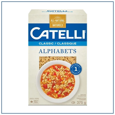 Catelli Classic, Alphabets Pasta, 375 g