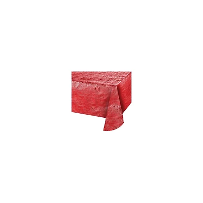 Nappe rouge métallique 108 po x 54 po, 1 ct