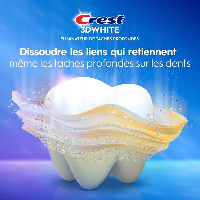 Dentifrice Crest 3DWhite Brillance Éliminateur de taches profondes –45mL