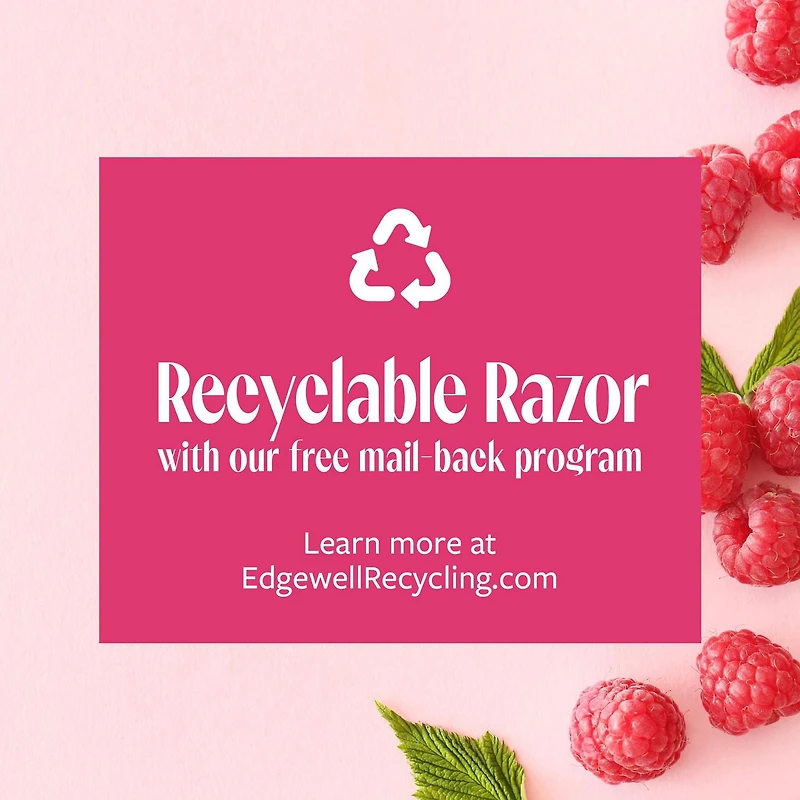 Skintimate Raspberry Rain Scented Disposable Razor, 4 Disposable Razors