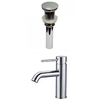 American Imaginations AI-29485  Ensemble de robinet en laiton sans plomb approuvé par CUPC à 1 trou de couleur chrome - Drain de trop-plein incl.