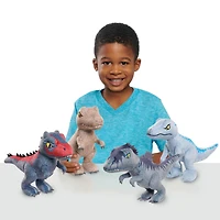 Petits dinosaure en peluche Jurassic World, Bleu de 7 pouces, animal en peluche