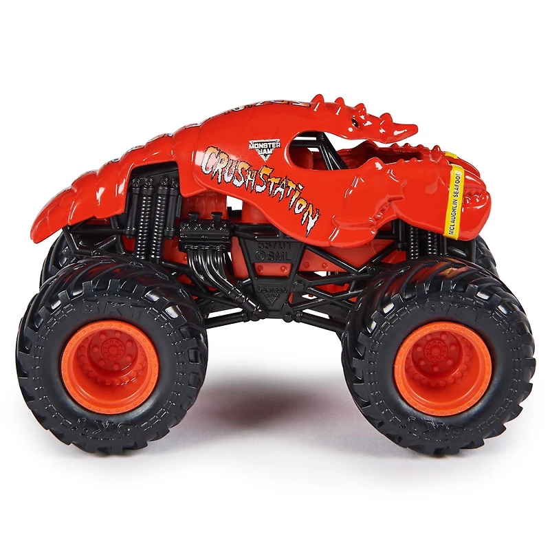 Monster Jam, Official Crushstation Monster Truck, Die-Cast Vehicle, 1:64 Scale, Kids Toys for Boys Ages 3 and up