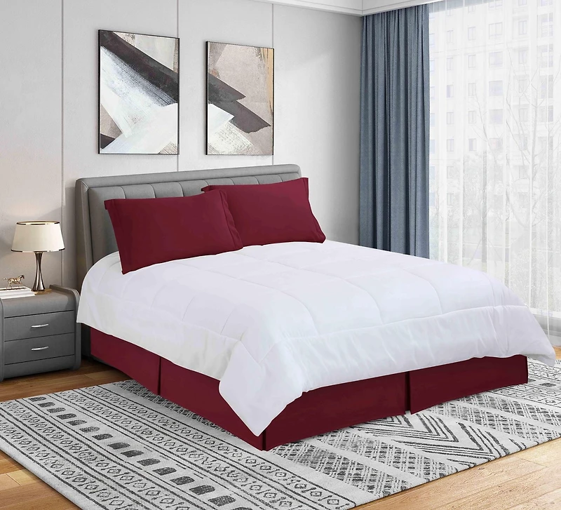 Jupe de Lit de Microfiber Super Doux