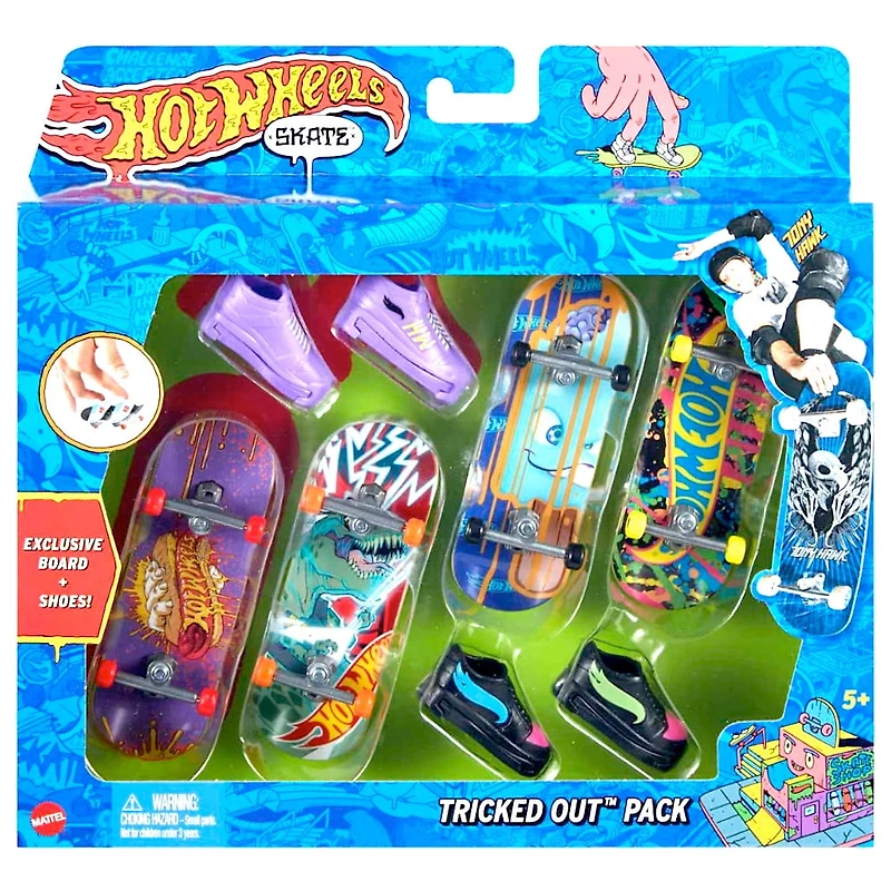 ​Hot Wheels Skate Fingerboard & Shoes Multipack