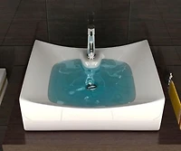 DROP Bath and Kitchen DR091483 Bathroom Vessel Sink Set