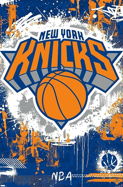 NBA New York Knicks - Maximalist Logo 23 Wall Poster, 22.375" x 34"