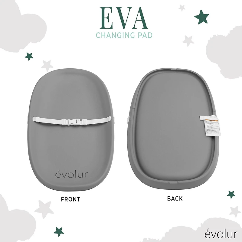 Coussin à langer Evolur Eva Léger et portable