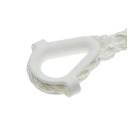 Blue Dog Marine Anchor Line with Thimble, 3-Strand Twisted Nylon  Boat Anchor Rope, 3/8" x 50' Marine Boat Rope