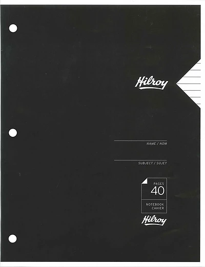Cahier de projet d'Hilroy Cahier