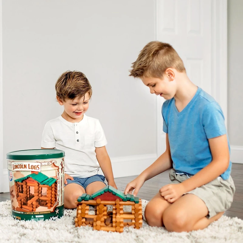 Lincoln Logs-111pc Tin