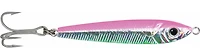 GOT-CHA JF2-PC Jigfish lure, 3-1/2", 2oz, 1/0 Treble Hook, Pink/Chrome, Jigfish lure, Pink/Chrome