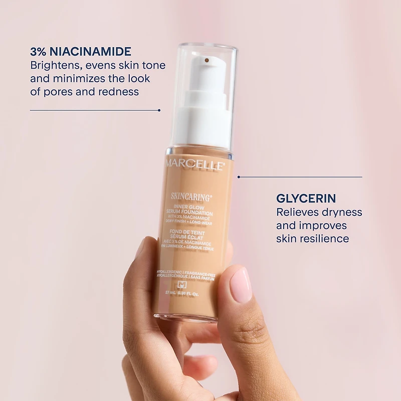Marcelle Skin Caring Serum Foundation Neutral Beige