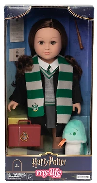 My Life As Harry Potter Slytherin Posable 18-inch Doll, Brunette Hair, Brown Eyes