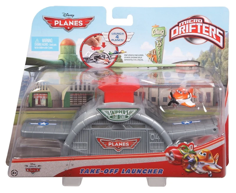 Disney Planes Micro Drifters Dusty Crophopper Launcher