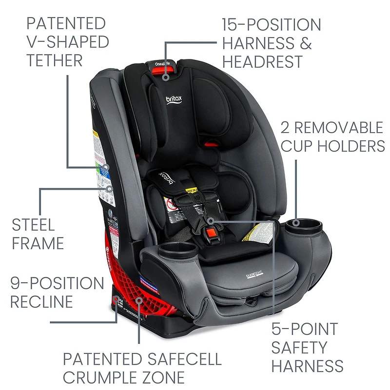 Britax One4Life All-in-One Car Seat, Glacier Graphite
