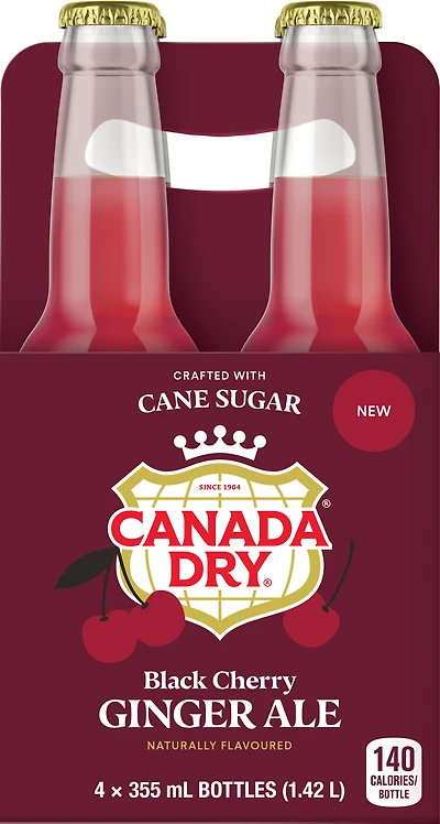 SODA GINGEMBRE À LA CERISE NOIRE 4x355