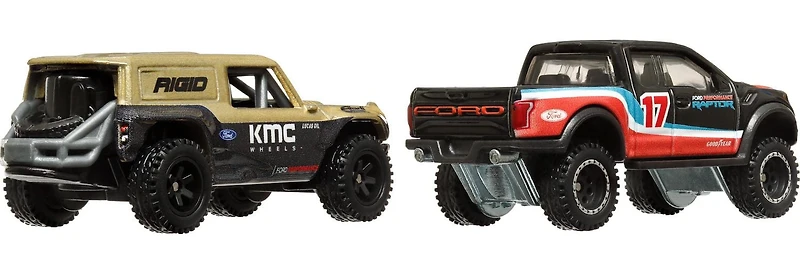 Hot Wheels Car Culture Ford Bronco R & '17 Ford F-150 Raptor Vehicle 2pk