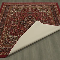 Tapis à motif persan à sous-couche en caoutchouc de la collection Ottohome