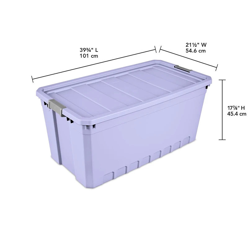 Sterilite 189L Tote Stacker - Bourgeon Lilas
