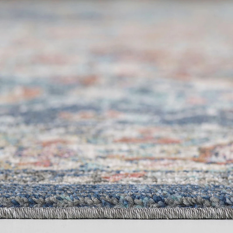 Cranfield Red and Blue Woven Area Rug