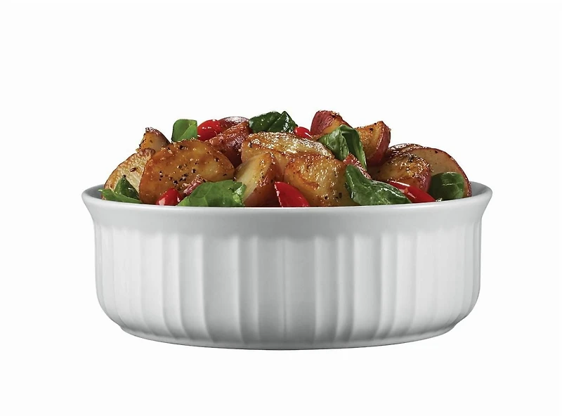 Corningware French White® 24 Oz Round Dish with Plastic Cover