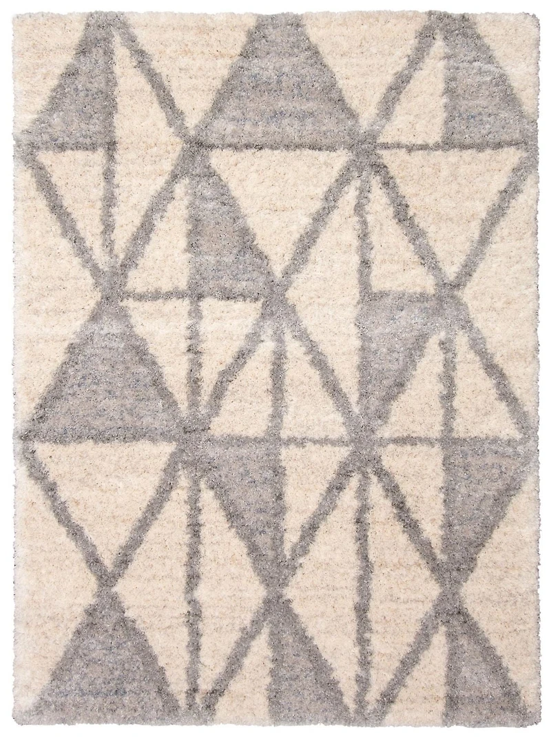 ECARPET Tapis Géométrique d'intérieur à Poils Longs, Collection Lova Ultra Douce et Pelucheuse