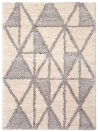 ECARPET Tapis Géométrique d'intérieur à Poils Longs, Collection Lova Ultra Douce et Pelucheuse