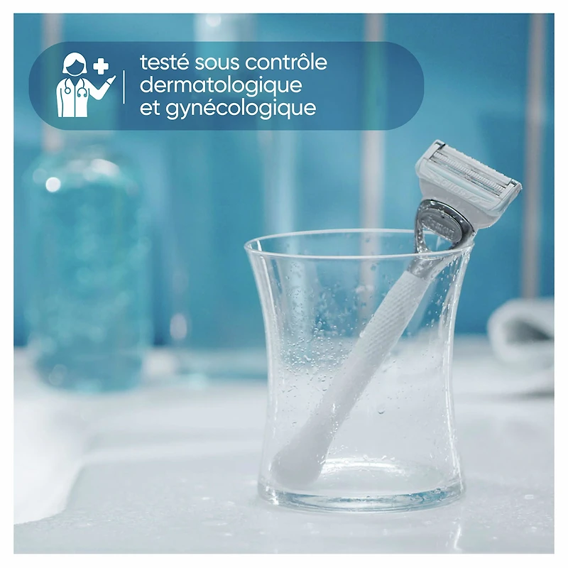 Lames de rasoir Gillette Venus pour la peau et les poils pubiens, pour femmes, 4 cartouches de rechange 4 cartouches de rechange