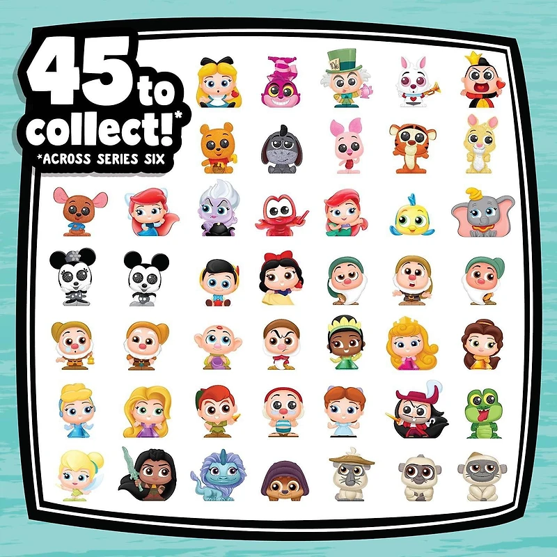 Disney Doorables Multi Peek Series 6 Jeweled Disney Princess Characters, Includes 5, 6, or 7 Collectible Mini Figures, Styles May Vary