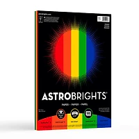 Astrobrights "Primary" 5-Colour Paper Assortment, 8.5" x 11", 24 lb, 100 Sheets