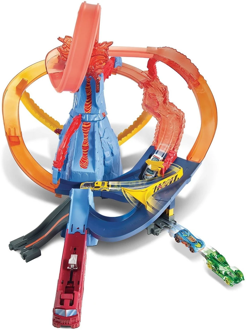 Hot Wheels Coffret de jeu Évasion du Volcan