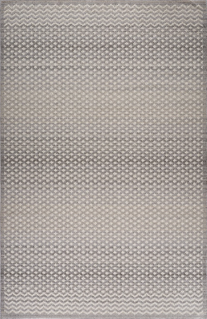 Rug Branch Jules Moroccan Indoor Area Rug, Grey Beige, Geometric - Living Room, Bedroom, Dining Room, and Kitchen