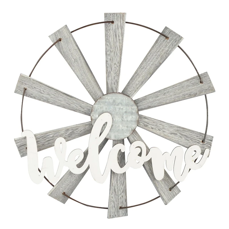 Tout pour Célébrer Décor suspendu de moulin à vent, Bienvenue