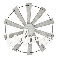 Tout pour Célébrer Décor suspendu de moulin à vent, Bienvenue