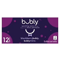 Bubly Blackberry Sparkling Water 12 x 355mL, Cans, 12x355ml
