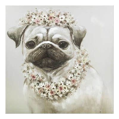 24x24 Pug Dog