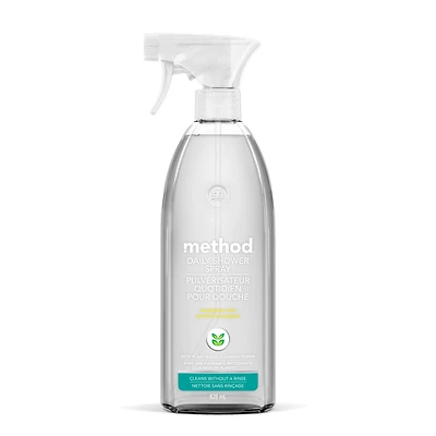 Spray nettoyant quotidien pour la douche Method, menthe eucalyptus 828ml