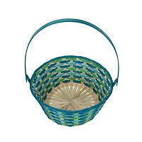 Way To Celebrate Bamboo Basket Blue