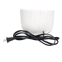 Simple Designs Rustic Deer Buck Nature Printed Ceramic Farmhouse Accent Table Lamp with Fabric Shade