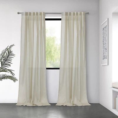 Loft Living Bursa filtrant la lumière Double Tetiere panneau de rideau 52 x 84 in Lin