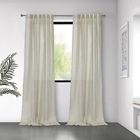 Loft Living Bursa filtrant la lumière Double Tetiere panneau de rideau 52 x 84 in Lin