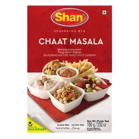 Shan Chaat Masala Powder (100g) - Tangy & Spicy Chaat Masala for Indian Snacks & Food – Essential Indian Spices for Fruits & Salads, 100 g