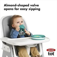 Oxo Tot Gobelet de Transition à Embout Souple avec Poignées Amovibles - 6 onces - Opale